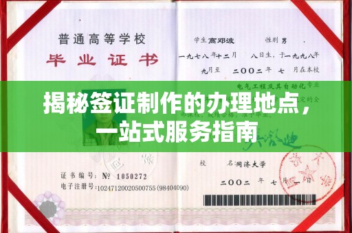 新河揭秘签证制作的办理地点，一站式服务指南