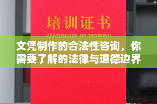 新河文凭制作的合法性咨询，你需要了解的法律与道德边界
