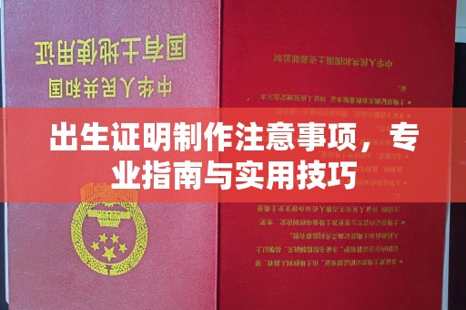 新河出生证明制作注意事项，专业指南与实用技巧