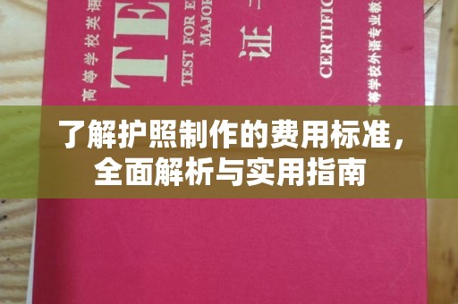 新河了解护照制作的费用标准，全面解析与实用指南
