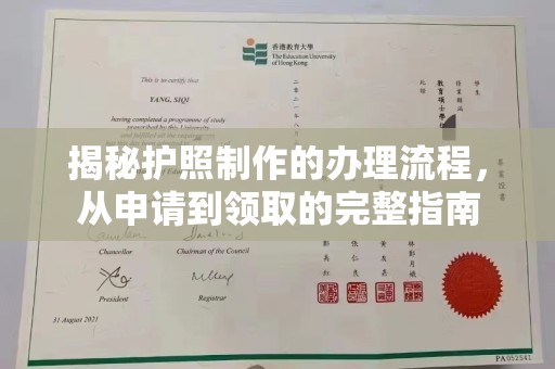 新河揭秘护照制作的办理流程，从申请到领取的完整指南