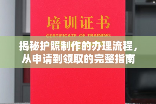 新河揭秘护照制作的办理流程，从申请到领取的完整指南