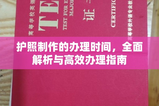 新河护照制作的办理时间，全面解析与高效办理指南