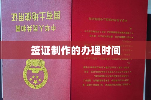 新河签证制作的办理时间